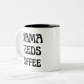 ママにはコーヒーが必要 ツートーンマグカップ (正面左)