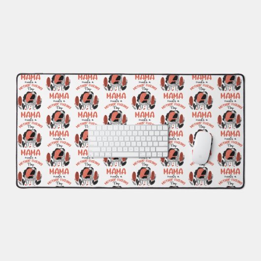 ママにはママのF*K昼寝が必要 デスクマット (キーボード&マウス)