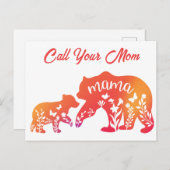 ママにママを呼ぶベアポストカード ポストカード (正面/裏面)