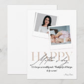 ママに感謝を伝える特別な母の日ギフト：写真入りオリジナルカード シーズンカード (正面/裏面)