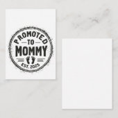 ママに昇格しました!2025年予定 出産発表 ノートカード (正面/裏面)