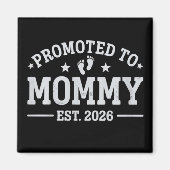 ママに昇格しました 2026年ベビー発表 マグネット (正面)