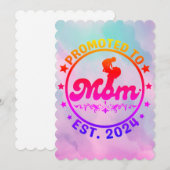 ママに昇格しました Est 2024 - 新ママ シーズンカード (正面/裏面)