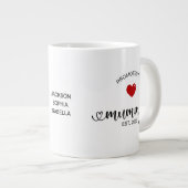 ママに昇格 ジャンボコーヒーマグカップ (正面右)