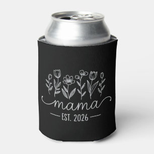 ママに昇格 2026年 花柄 妊娠 新米ママ 缶クーラー