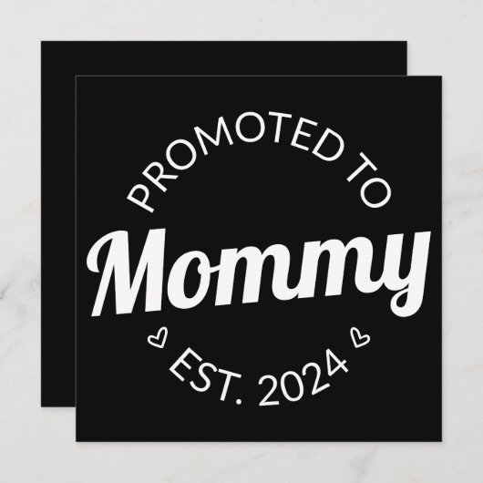 ママに昇進。2024 I 案内状 (正面/裏面)