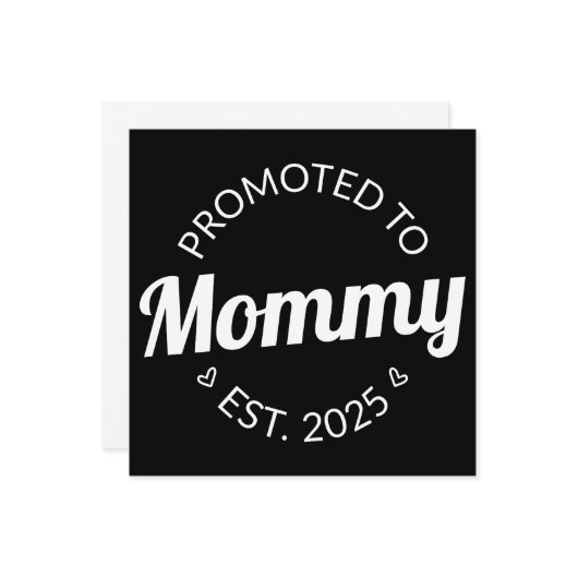 ママに昇進。2025 I カード (正面/裏面インサイチュ)