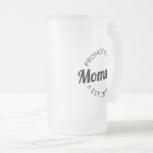 ママに昇進。2026I フロストグラスビールジョッキ (正面右)