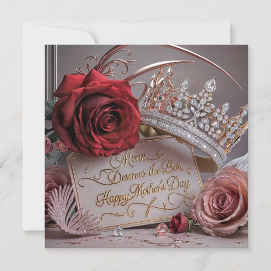 ママに最高のものを：母の日おめでとう シーズンカード (正面)