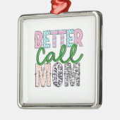 ママに電話する メタルオーナメント (左)