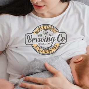 ママのおっぱいおもしろいで授乳中の新しいママのプレゼント スウェットシャツ