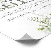 ママのおなかの赤ちゃんシャワーの大きさ ポスター (角)