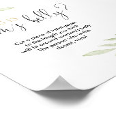 ママのおなかの赤ちゃんシャワーの大きさ ポスター (角)