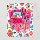 ママのお母さんの日の挨拶だけ ポストカード (正面)