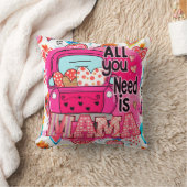 ママのお母さんの日の挨拶 クッション (ブランケット)