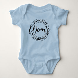 ママのお気に入りのチャンピオン ブルー ベビーボディスーツ