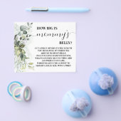 ママのお腹の大きさ グリーンシャワーゲームカード チラシ (シングル)