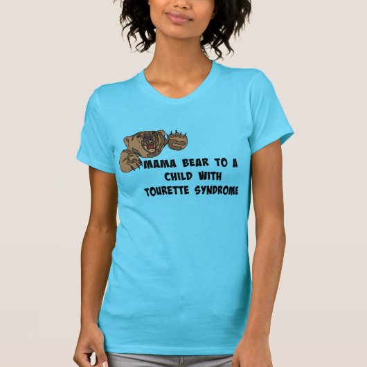 ママのくまかTourettesは形容詞ではないです Tシャツ (正面)