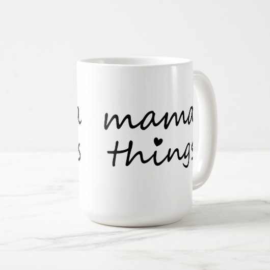 ママのことが一番!初めての母の日 新米ママ コーヒーマグカップ (正面右)