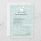 ママのことを一番知っているウサギのシャワーゲーム 招待状 (正面)