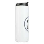 ママのために新しいお母さんここにロゴを追加 タンブラー (回転左)