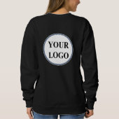 ママのために新しいママここにロゴを追加フード付きスウェットシャツ スウェットシャツ (裏面)