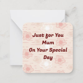 ママのために ノートカード