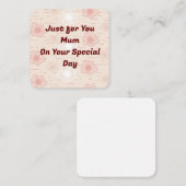 ママのために ノートカード (正面/裏面)