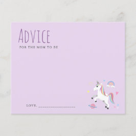 ママのためのアドバイスパープルユニコーン赤ちゃんシャワー