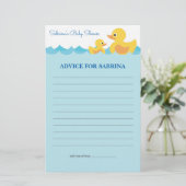 ママのためのアドバイスラバーダック赤ちゃんシャワーゲーム (スタンド正面)