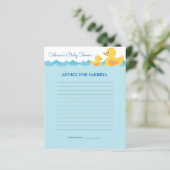 ママのためのアドバイスラバーダック赤ちゃんシャワーゲーム (スタンド正面)