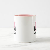 ママのためのギフト – コーヒーマグとハート ツートーンマグカップ (中央)