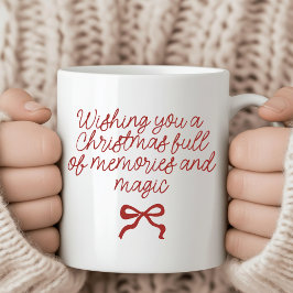 ママのためのクリスマスマジック&メモリーコーヒーマグ コーヒーマグカップ