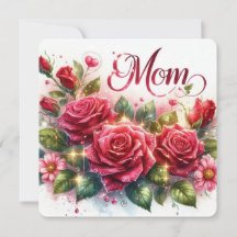 ママのためのスパークリング レッド ローズ