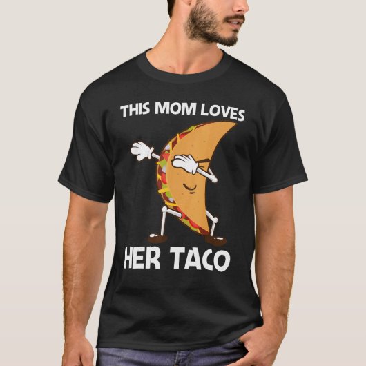 ママのためのタコ女性メキシコの通り食品ディッシュ Tシャツ (正面)