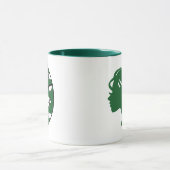 ママのためのダークグリーンサッカーマグ マグカップ (中央)