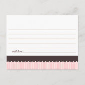 ママのためのバルーンベビーシャワーアドバイス アドバイスカード (裏面)