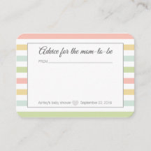 ママのためのベビーシャワーのアドバイス