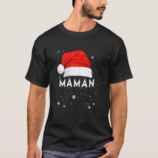 ママのための女性クリスマスパジャマ、マザーパジャマA Tシャツ (正面)