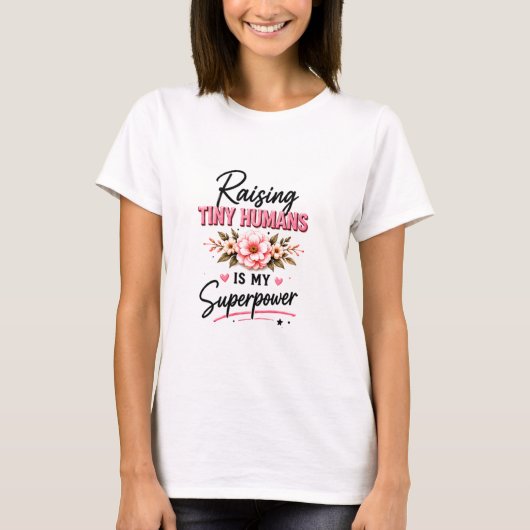 👶 ママのための小さな人間の育児 💖 Tシャツ (正面)