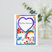 『ママのための芸術』 カスタマイズ  ポストカード (スタンド正面)