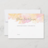 ママのためのCardsピンクの水彩画のベビーシャワーのアドバイス 招待状 (正面)