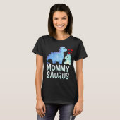 ママのためのMommysaurus恐竜の赤ちゃんシャワー Tシャツ (正面フル)