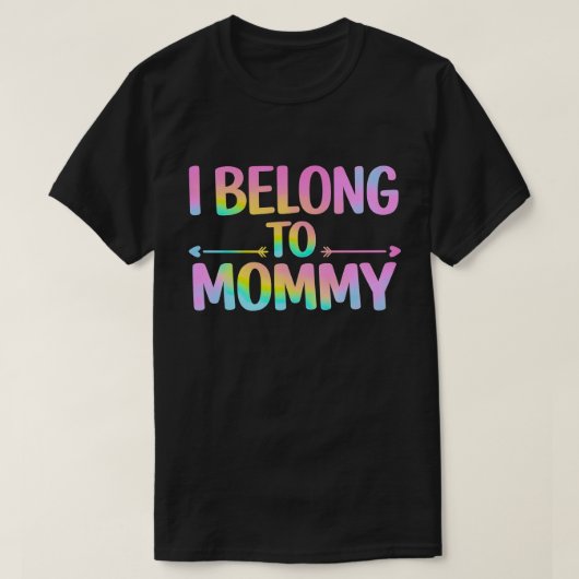 「ママのもの」かわいい赤ちゃんデザインTシャツ Tシャツ (デザイン正面)