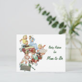 ママのアドバイスカード、ヴィンテージの子供と消防車 ポストカード (スタンド正面)