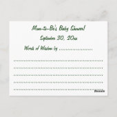 ママのアドバイスカード、ヴィンテージの子供と消防車 ポストカード (裏面)