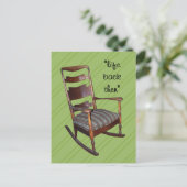 ママのアンティークロッカーハガキ – カスタマイズ -  ポストカード (スタンド正面)