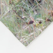 ママのオオヤマネコおよびベビー フリースブランケット (角)