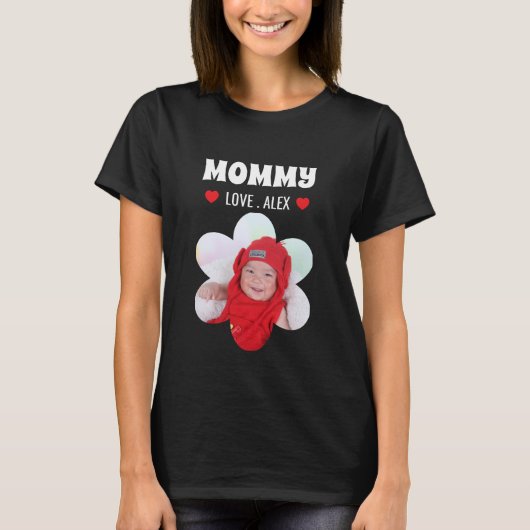 ママのカスタム写真 Tシャツ (正面)