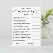 ママのカードを知っている赤ちゃんシャワーゲ最高のーム 招待状 (スタンド正面)